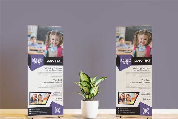 Best Rollup Banner Designs – Stylish and Ready-to-Edit Banner Templates for Indoor & Outdoor Promotions | PSD & Vector Formats